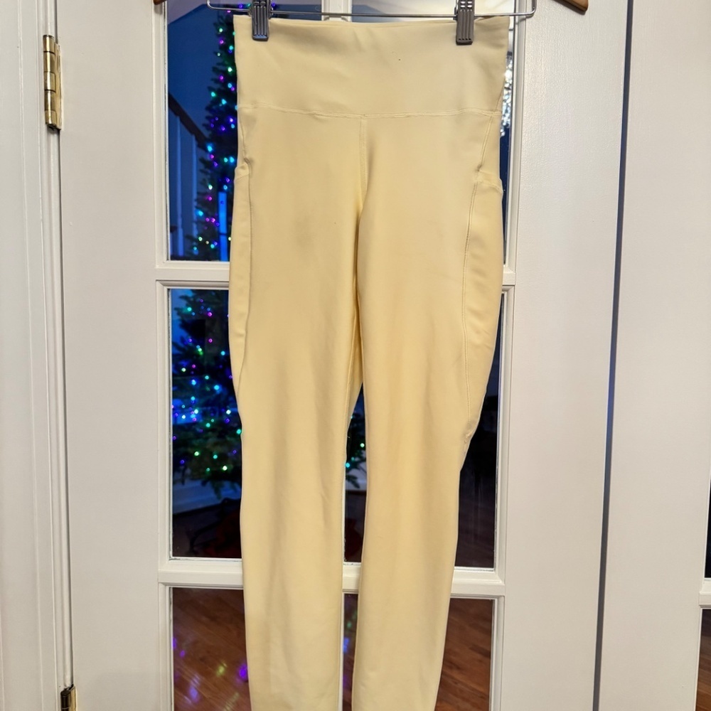 INTERVAL STASH HIGH RISE 7/8 LEGGING TIGHT, SIZE XS, GLOW LIGHT YELLOW - Picture 5 of 7